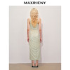 玛克门店发货：MAXRIENY不对称领口绣花吊带连衣裙(货号:MC85DR269) 商品缩略图3