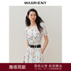 玛克门店发货【浪漫花园-商场同款】MAXRIENY复古优雅花卉印花上衣方领雪纺衫(货号:MC85TP031) 商品缩略图0