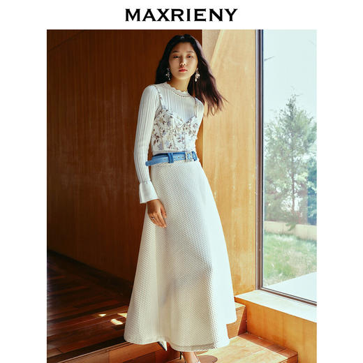 MAXRIENY*复古感华丽水晶流苏吊带外搭上衣女(货号:MC88TP782) 商品图1
