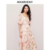 玛克门店发货：MAXRIENY大方领浪漫复古抽褶连衣裙(货号:MC85DR368) 商品缩略图2