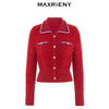 MAXRIENY英伦千金小香复古POLO领针织外套收腰(货号:MC88JA586) 商品缩略图4
