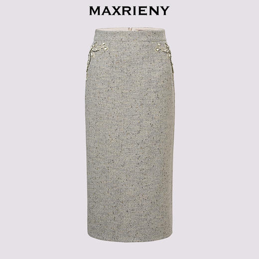 玛克门店发货：MAXRIENY*日常绣花直筒半裙(货号:MC85SK551) 商品图4