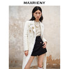 MAXRIENY小香风花纱大衣中长款2023冬季水貂毛外套(货号:MS88CT534) 商品缩略图2