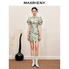 玛克门店发货：MAXRIENY国风新中式连衣裙薄荷曼波风穿搭(货号:MC88DR546) 商品缩略图1