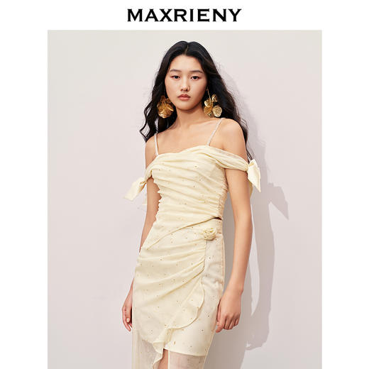 玛克门店发货：MAXRIENY吊带落肩*烫钻上衣小背心(货号:MC85TP335) 商品图2