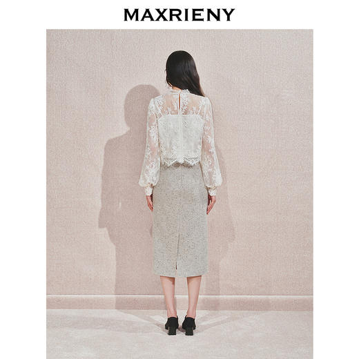 玛克门店发货：MAXRIENY*日常绣花直筒半裙(货号:MC85SK551) 商品图3