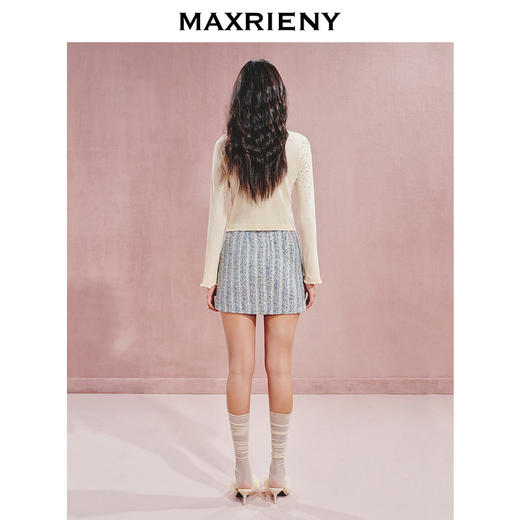 玛克门店发货：MAXRIENY*休闲感渐变烫钻收腰毛(货号:MC85SW539) 商品图3