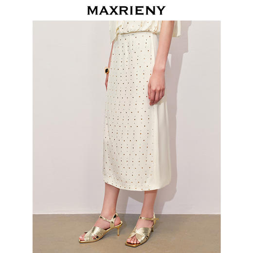 玛克门店发货：MAXRIENY*华丽风波点烫钻半裙(货号:MC85SK078) 商品图2