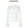 【商场同款-宫廷飞鸽】MAXRIENY复古宫廷蕾丝扭结蕾丝雪纺衫上衣(货号:MC85TP066) 商品缩略图4