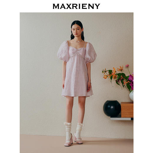 玛克门店发货：法式甜美浪漫吊带连衣裙*抹胸裙子女(货号:MC88DR357) 商品图1