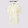MAXRIENY清冷新中式衬衫提花小众设计宽松系带上衣(货号:MS85TP262) 商品缩略图4