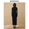MAXRIENY*复古感毛织连衣裙秋冬羊毛针织长裙(货号:MS88DR763) 商品缩略图3