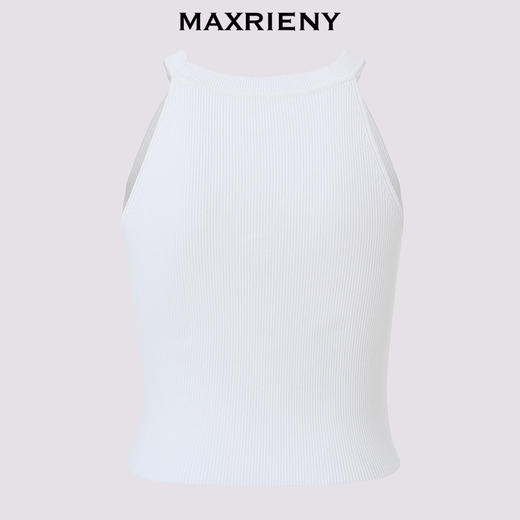 【商场同款】MAXRIENY修身弹力*亮钉珠毛衫2024夏季新款上衣女(货号:MC85SW306) 商品图4