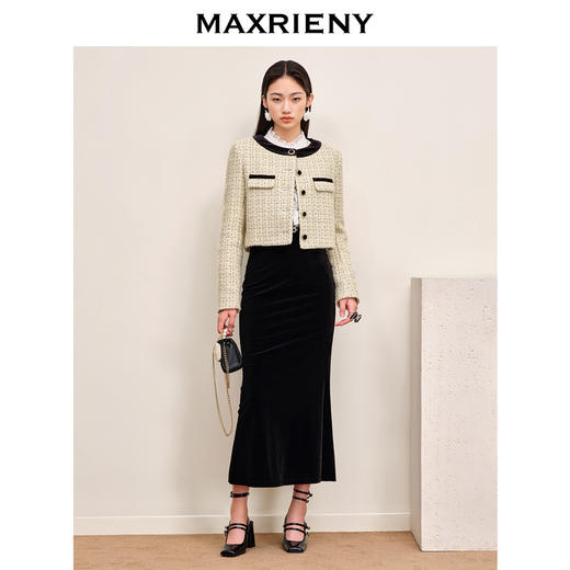 玛克门店发货：MAXRIENY名媛千金小香风短外套(货号:MS88JA537) 商品图1