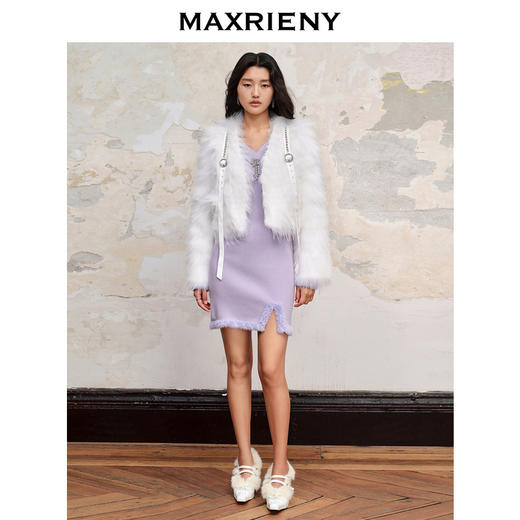 玛克门店发货：MAXRIENY貉子毛皮草(货号:MC88FU504) 商品图1