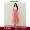 玛克门店发货:MAXRIENY华丽甜美刺绣连衣裙收腰散摆红格(货号:MC85DR341) 商品缩略图0