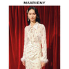 玛克门店发货：MAXRIENY国风复古锻扣直身丝绒衬衫修身上衣女(货号:MC88TP781) 商品缩略图1
