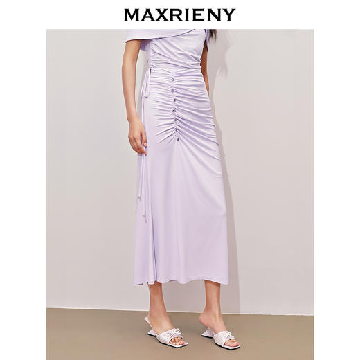 预售玛克门店发货：MAXRIENY*日常系带设计半裙修身显瘦(货号:MC85SK322) 商品图2