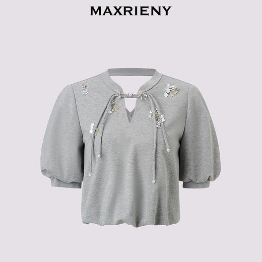 玛克门店发货：MAXRIENY新中式流苏盘扣*休闲绣花上衣(货号:MC85TP323) 商品图4