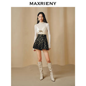 玛克门店发货：MAXRIENY复古米珠蝴蝶结毛衫(货号:MC88SW793)