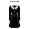 玛克门店发货：MAXRIENY*赫本连衣裙丝绒裙(货号:MC88DR814) 商品缩略图3