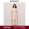 玛克门店发货：MAXRIENY大方领浪漫复古抽褶连衣裙(货号:MC85DR368) 商品缩略图0