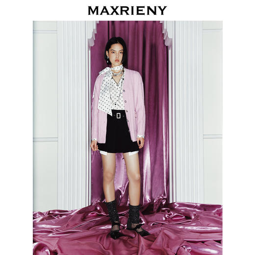 MAXRIENY kitty粉针织外套2023冬季新款(货号:MS88JA779) 商品图3