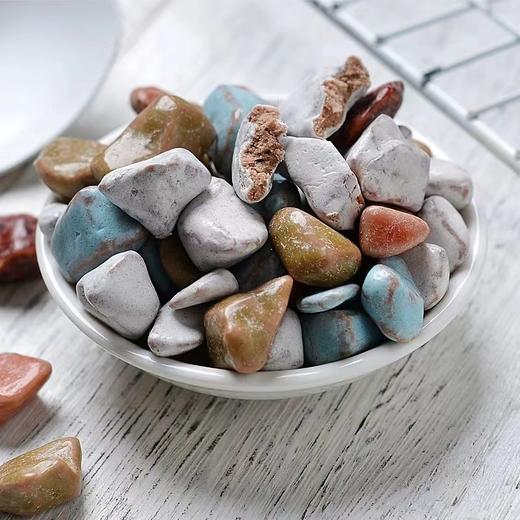 峰乐小石头奶糖巧克力酸奶味怀旧零食糖果童年回忆多彩小石豆奶糖15g/袋 商品图3