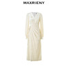 玛克门店发货：MAXRIENY法式复古连衣裙钻石绒围裹绑带松弛感裙子(货号:MC88DR808) 商品缩略图4