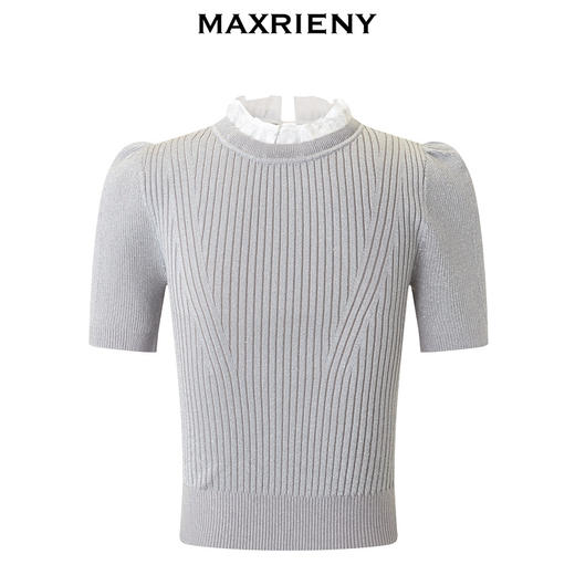 玛克门店发货：】MAXRIENY复古赫本套头修身针织毛衫24春款(货号:MC85SW052) 商品图4