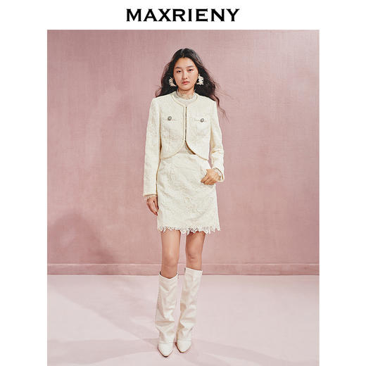 玛克门店发货：MAXRIENY复古宫廷风H型蕾丝半裙货号:MC85SK521) 商品图1
