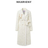 MAXRIENY小香风花纱大衣中长款2023冬季水貂毛外套(货号:MS88CT534) 商品缩略图4