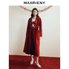 【商场同款】MAXRIENY新年红羊毛大衣复古优雅绑带毛呢外套23冬款(货号:MC88CT786) 商品缩略图1