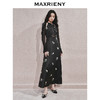 玛克门店发货：MAXRIENY华丽宫廷风玫瑰蕾丝连衣裙2024秋冬新款(货号:MC85DR560) 商品缩略图1