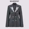 【贵雅日常-商场同款】MAXRIENY*都市风刺绣收腰西装外套(货号:MC85JA518) 商品缩略图4