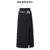 MAXRIENY*复古感高腰开衩铅笔直身半裙半身裙子(货号:MS85SK019) 商品缩略图4