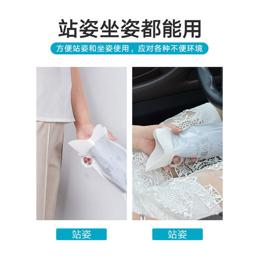 嘘小宝应急尿袋4只/袋 男女通用 小便神器一次性便携式马桶男女通用自驾游袋 商品图3