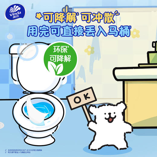 【官方包邮】维达超迷你湿厕纸7片8包装（新旧包装混发） 商品图2