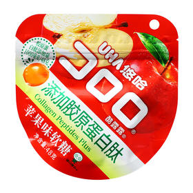 UHA悠哈酷露露胶原蛋白肽苹果味果汁软糖水果糖儿童休闲零食48g/袋