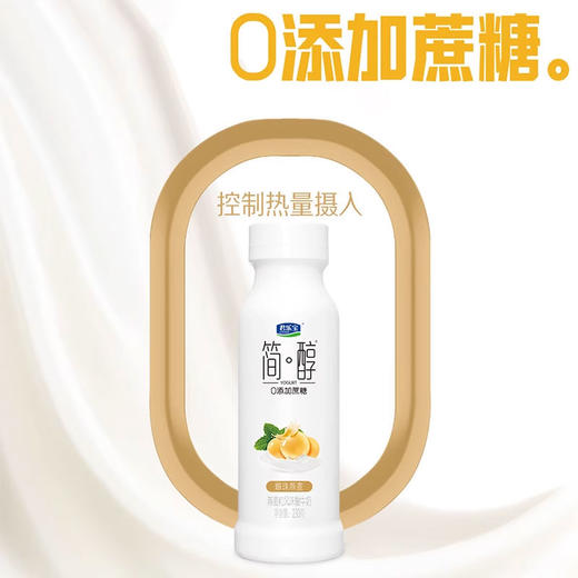 低温奶！君乐宝简醇酸奶0添加蔗糖膳食纤维 控卡爆珠燕麦粒风味酸牛奶230g 商品图3