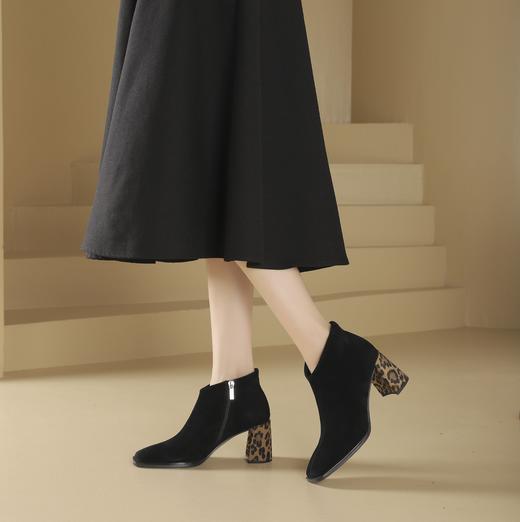 westory2024年秋冬新款优雅风细高跟百搭短靴切尔西女S24DS84771 商品图1