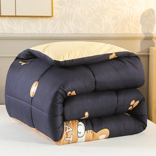 印花被子【斩男也斩女】3-4斤150*200cm抗菌防螨印花被褥  棉被加厚保暖 太空被芯 商品图4