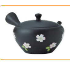 【样品特惠4.5折，仅1个无原包装，无货退款】常滑烧侧把壶 日本进口日式全手工高级茶壶常滑烧黑泥小丸椿黑色桔梗温变樱花