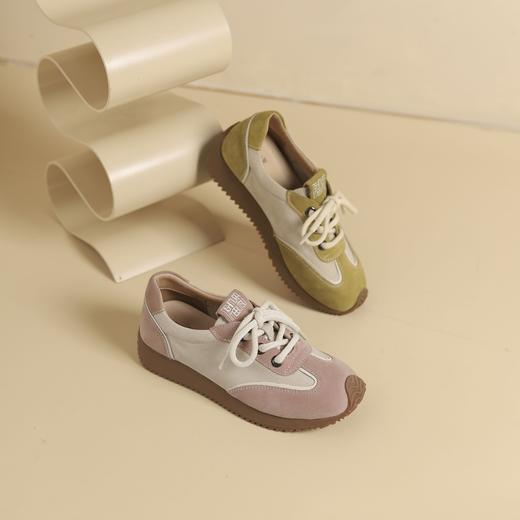 西村名物2024年秋冬新款超轻厚底舒适休闲鞋运动阿甘鞋T25AM14101 商品图4