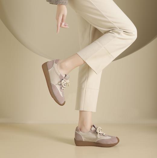 西村名物2024年秋冬新款超轻厚底舒适休闲鞋运动阿甘鞋T25AM14101 商品图3