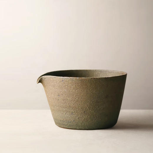 粗陶公杯 古陶绿 商品图0