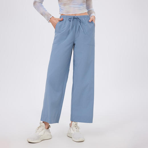 跃牌【禅语梵心】跑步外穿休闲运动裤女宽松户外登山健身服徒步直筒显瘦卫裤瑜伽裤CK5003 商品图3