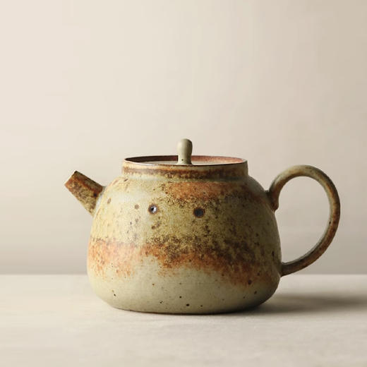 手工粗陶茶壶 商品图0