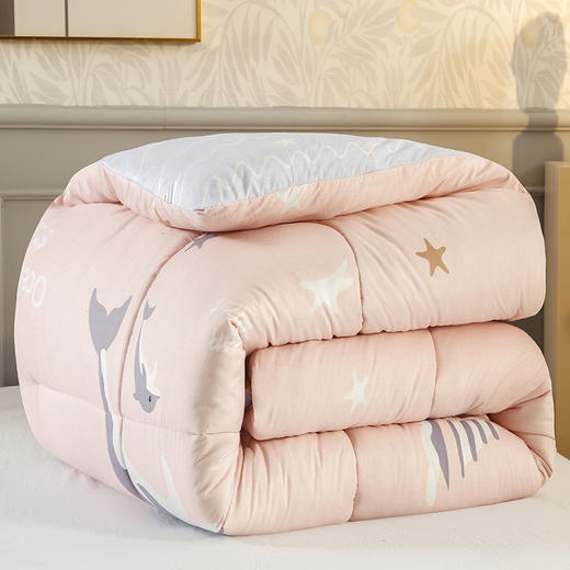 印花被子【斩男也斩女】3-4斤150*200cm抗菌防螨印花被褥  棉被加厚保暖 太空被芯 商品图1