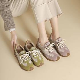 西村名物2024年秋冬新款超轻厚底舒适休闲鞋运动阿甘鞋T25AM14101